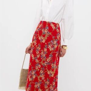 Sakura Blossom Chenille Jacquard Ellington Skirt